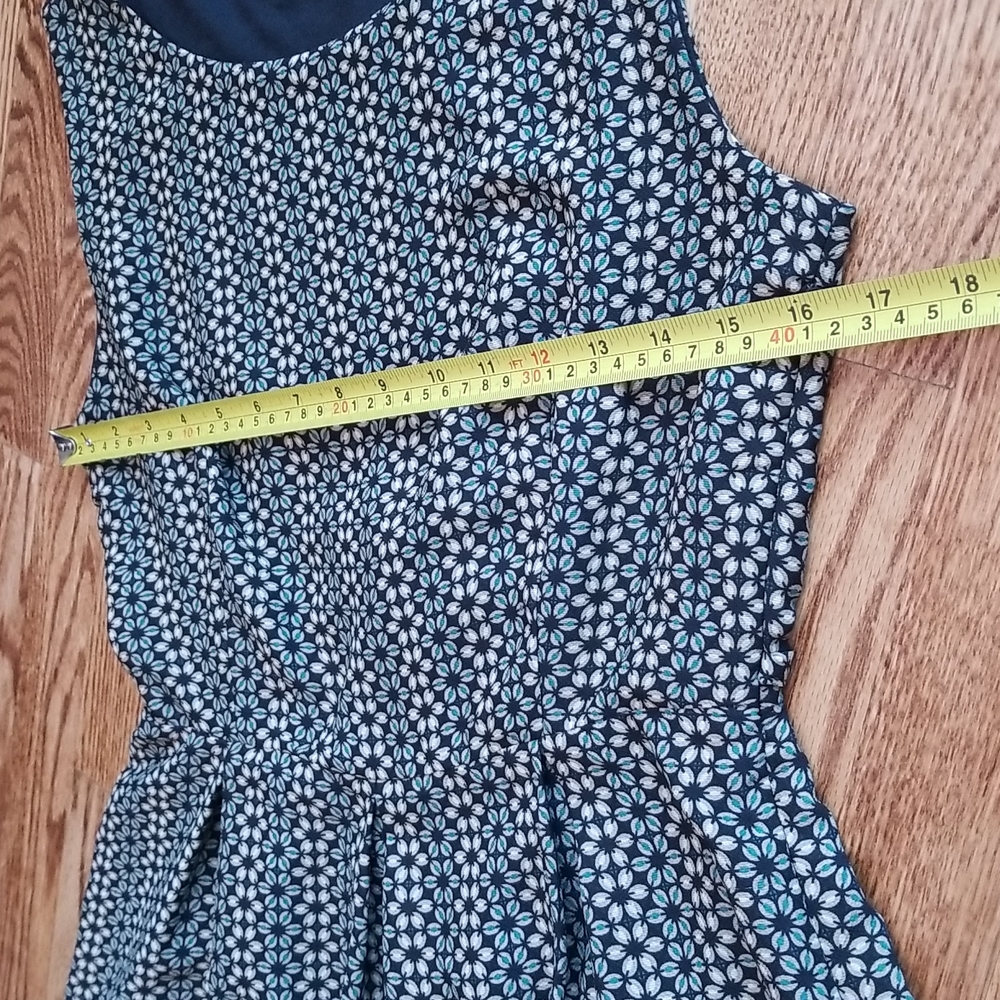 (S) Gold Stone Women's Floral Fit & Flare Dress Business Casual Modern Vacation - Picture 6 of 8